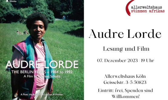 AUDRE LORDE – THE BERLIN YEARS 1984 – 1992 | Film und Lesung