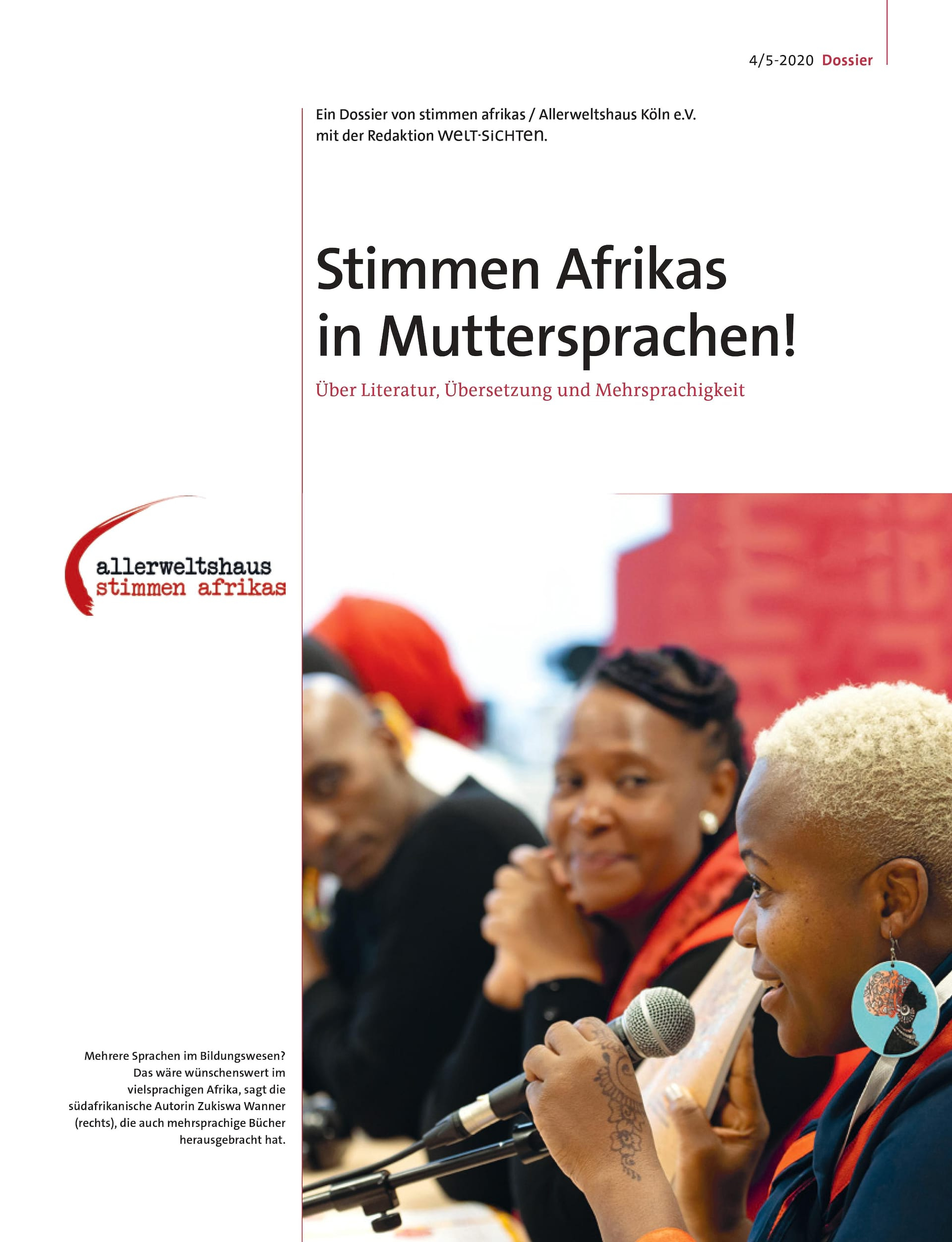 Dossier zu CROSSING BORDERS: Stimmen Afrikas in Muttersprachen!