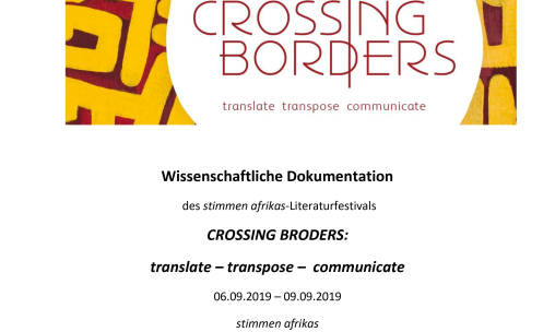 Wissenschaftliche Dokumentation des Literaturfestivals CROSSING BORDERS