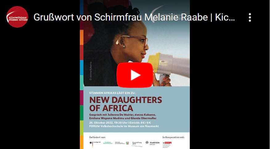 Grußwort von Schirmfrau Melanie Raabe